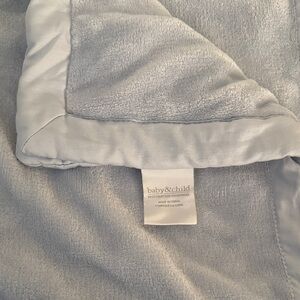 baby&child Restoration Hardware French Blue Luxury Plush Stroller Blanket